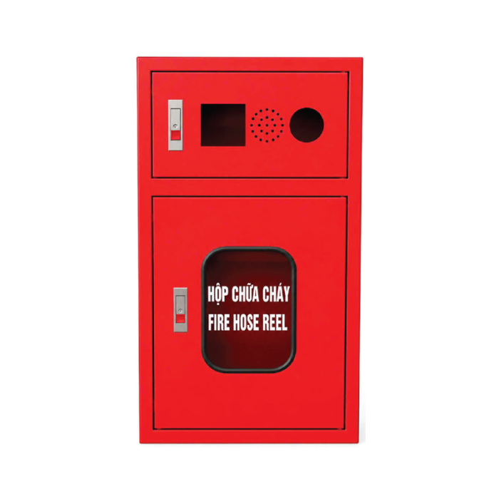 Hộp đựng phương tiện chữa cháy tích hợp 2 ngăn