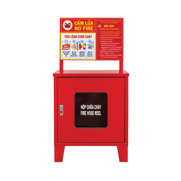 Hộp đựng phương tiện chữa cháy kết hợp nội quy, tiêu lệnh